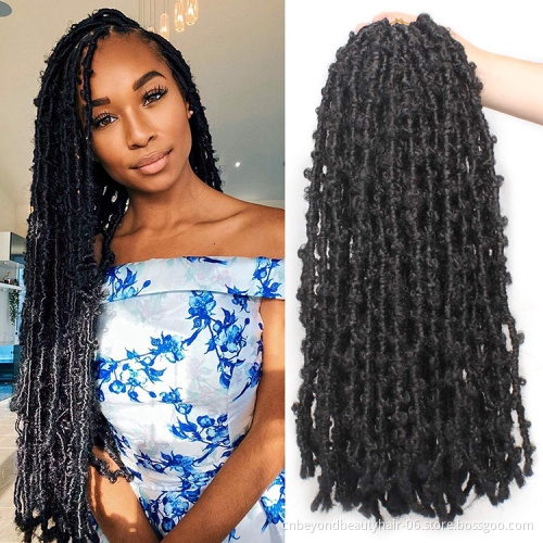 New Butterfly Locs Crochet Hair Pre looped twisted Spring twist  water wave for passion twist braiding hair